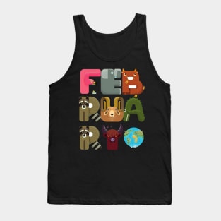 February born Zoo keeper Animal Lover Biology Teacher Kindergarten Tank Top